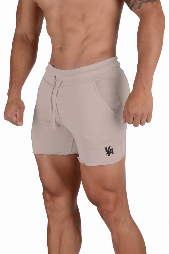 Youngla 102 Bodybuilding French Terry Uomo Pantaloncini Grigie | TX0541279