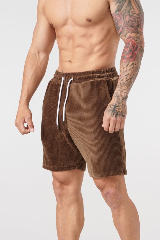 Youngla 119 Cord Collezioni Uomo Pantaloncini Caffè | QX9480372