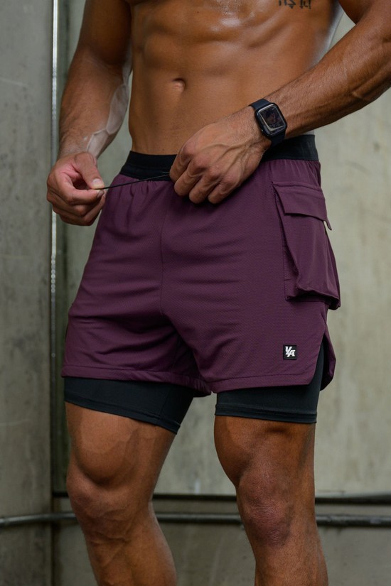 Youngla 121 Performance Line Compression Uomo Pantaloncini Bordeaux | CG5843617