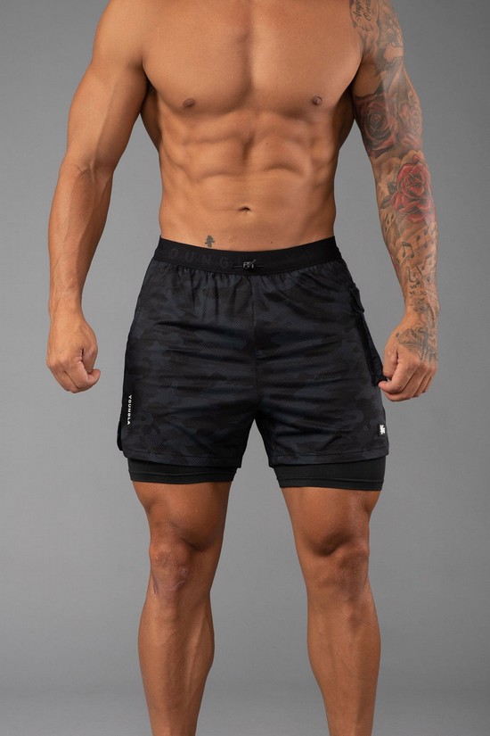 Youngla 121 Performance Line Compression Uomo Pantaloncini Nere | CU6901582