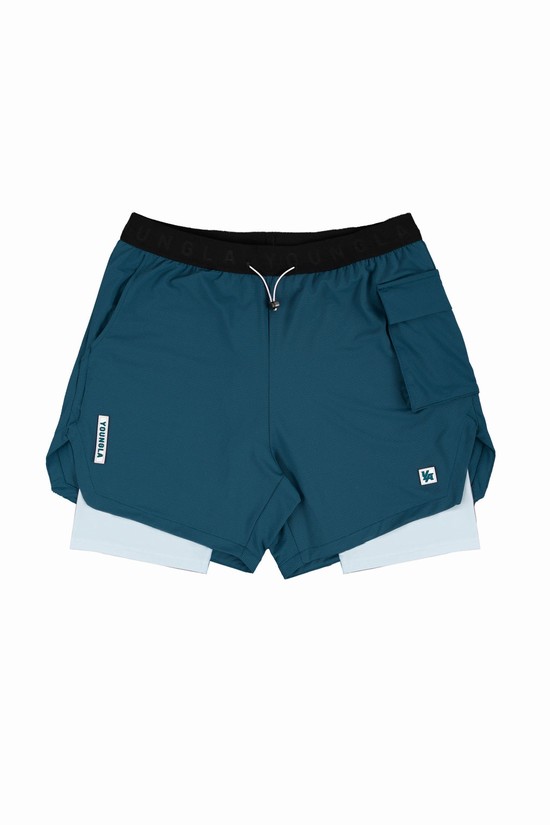 Youngla 121 Performance Line Compression Uomo Pantaloncini Blu | HA8129675