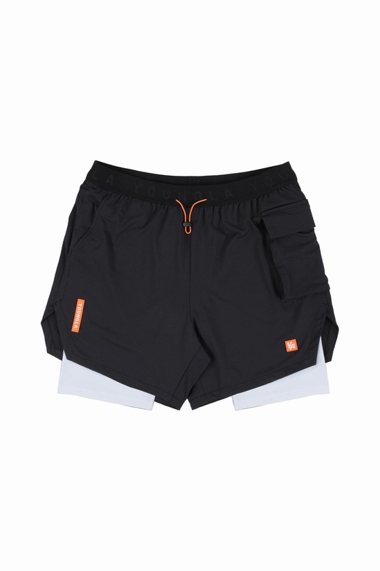 Youngla 121 Performance Line Compression Uomo Pantaloncini Nere | IA0891576