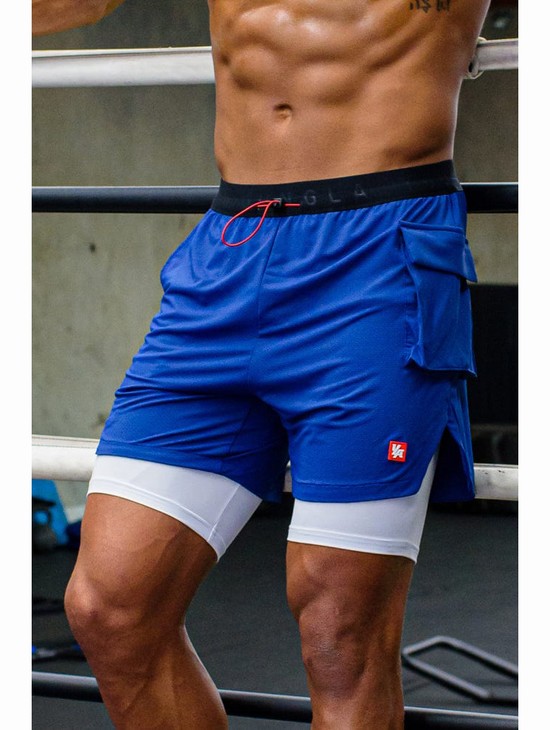 Youngla 121 Performance Line Compression Uomo Pantaloncini Blu | WC4215907