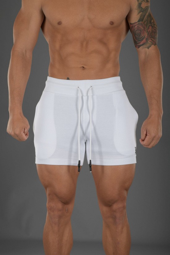 Youngla 126 Interlock Uomo Pantaloncini Bianche | AG8902643