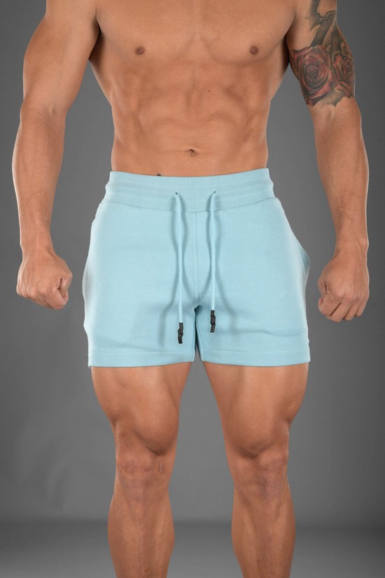 Youngla 126 Interlock Uomo Pantaloncini Blu Chiaro | KA9375284