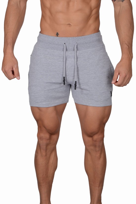 Youngla 126 Interlock Uomo Pantaloncini Grigie | OU8291675
