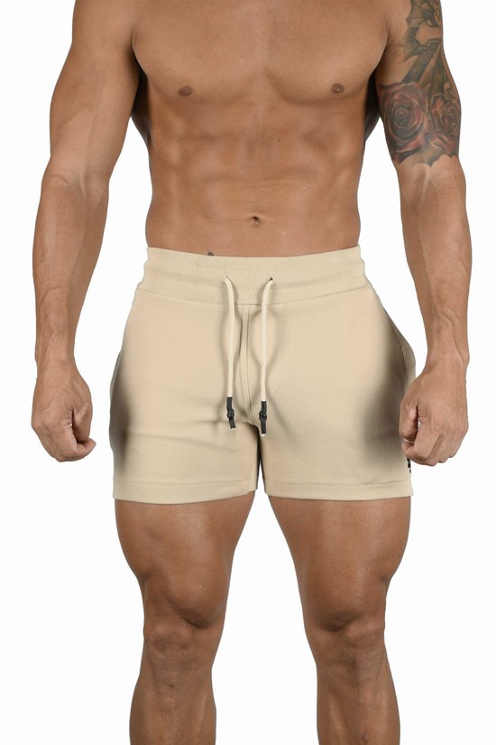 Youngla 126 Interlock Uomo Pantaloncini Beige | ZC4932687