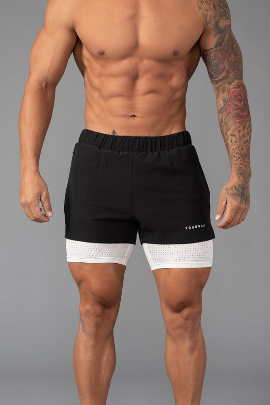 Youngla 144 Peak Velocity Compression Uomo Pantaloncini Blu | TV9105768
