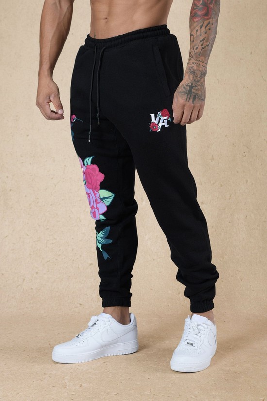 Youngla 203 Zen Uomo Pantaloni Jogger Nere | WS7328649