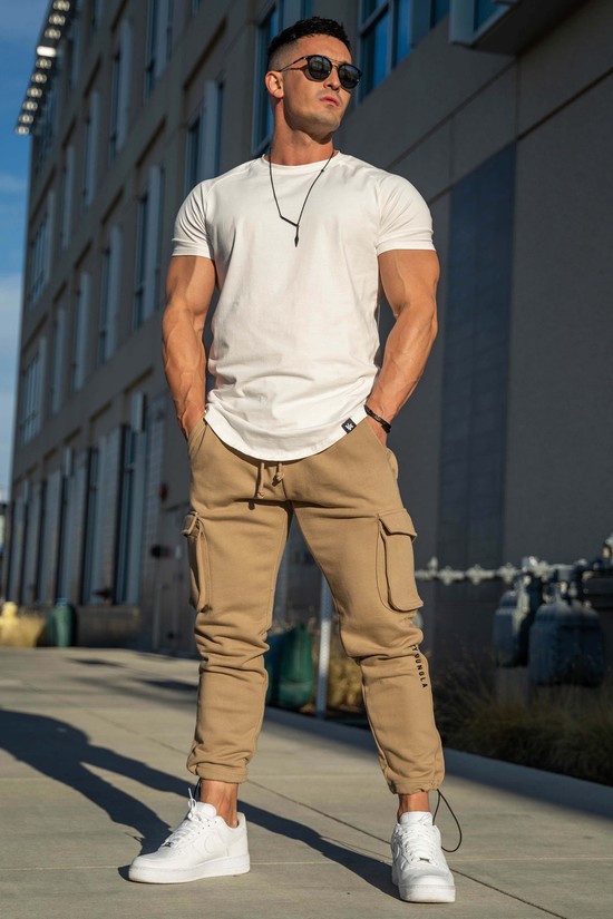 Youngla 206 Rambo Combat Uomo Pantaloni Jogger Khaki | NK9738261