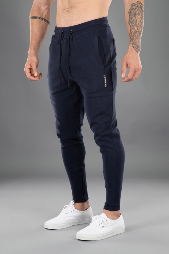 Youngla 208 The Perfect Uomo Pantaloni Jogger Blu Marino | MW4506782