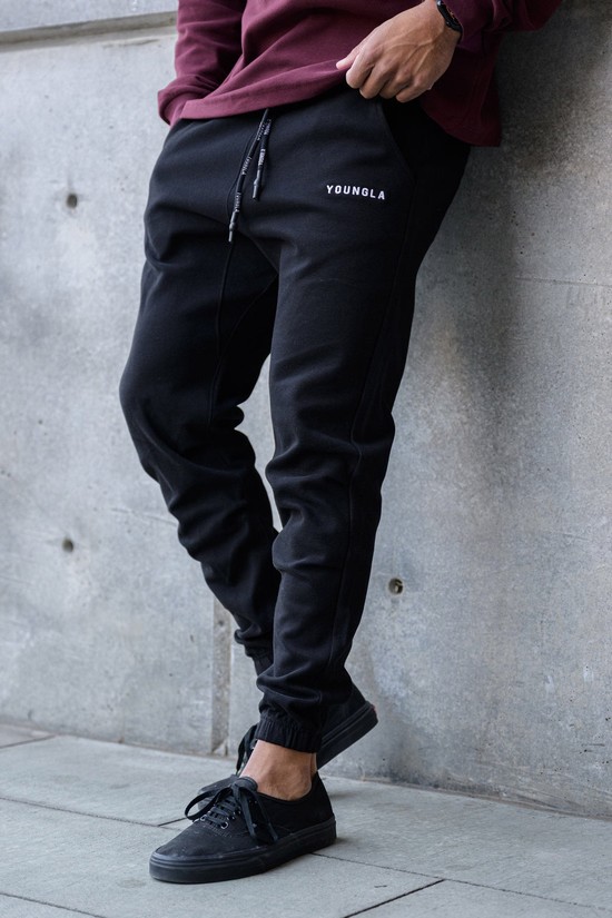 Youngla 210 Kick-back Uomo Pantaloni Jogger Nere | GR6430571