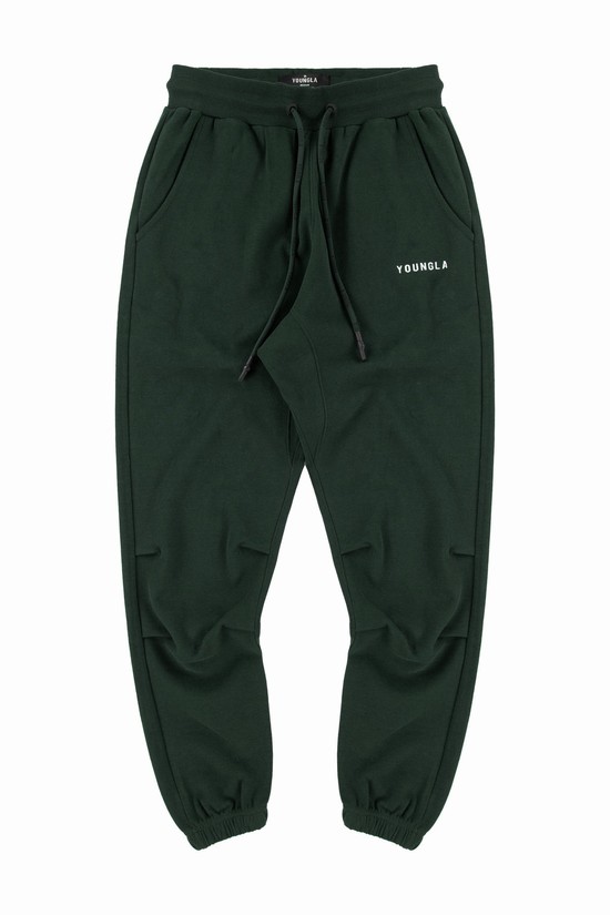 Youngla 210 Kick-back Uomo Pantaloni Jogger Verdi | YN8607913