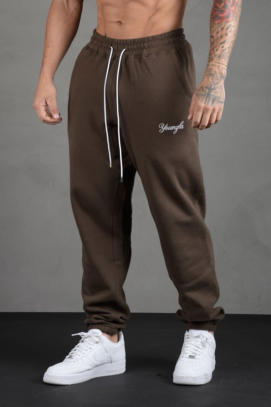 Youngla 211 For Him Uomo Pantaloni Jogger Grigie Scuro | EF1829076