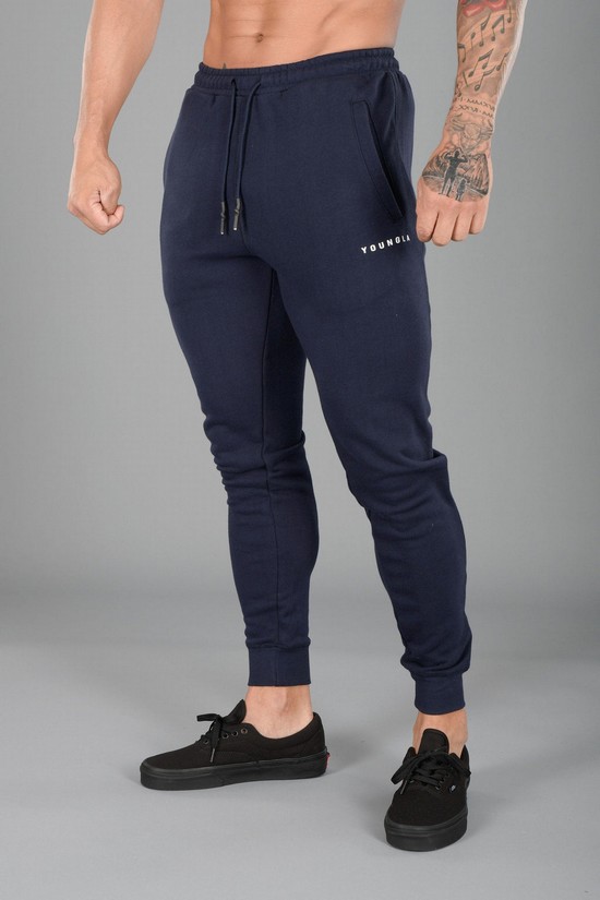 Youngla 213 Elite Uomo Pantaloni Jogger Blu | AN5760892