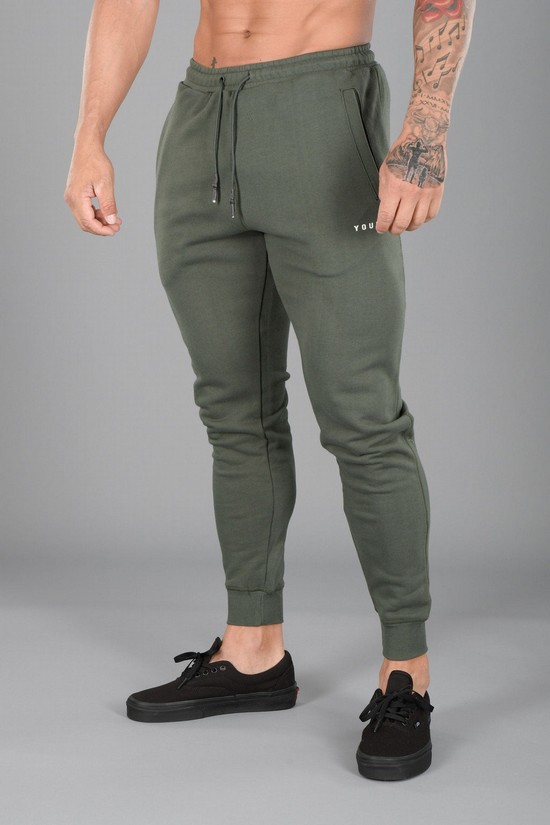 Youngla 213 Elite Uomo Pantaloni Jogger Verdi | HL3920675