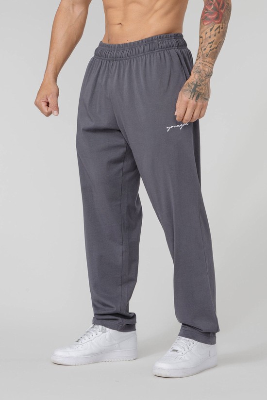 Youngla 215 No Cuff Pump Covers Uomo Pantaloni Jogger Grigie | ME8907453