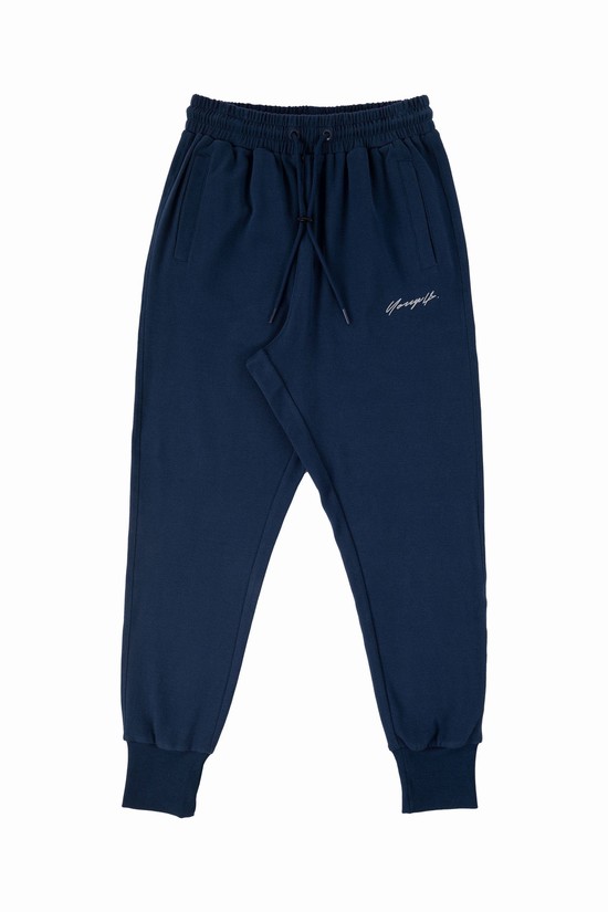 Youngla 228 Cloud Uomo Pantaloni Jogger Blu Marino | KT6403798