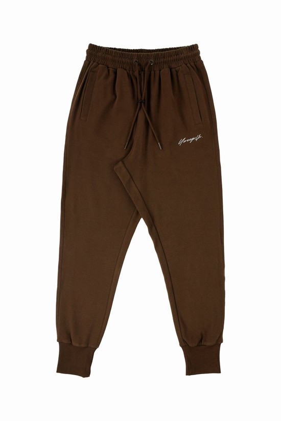Youngla 228 Cloud Uomo Pantaloni Jogger Marroni | SB3421758