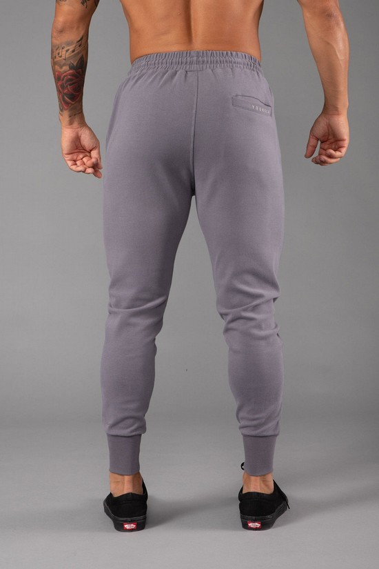 Youngla 228 Cloud Uomo Pantaloni Jogger Grigie | XD1937562