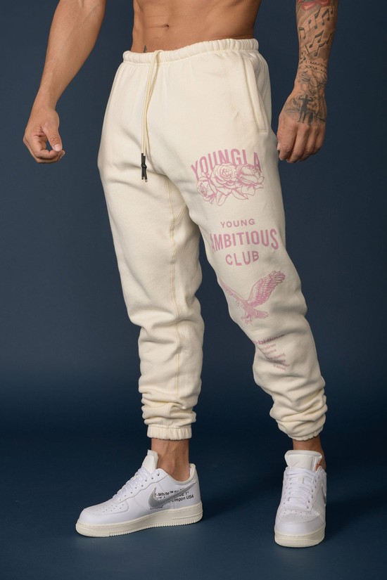 Youngla 233 The Immortal Uomo Pantaloni Jogger Beige | JZ5134982
