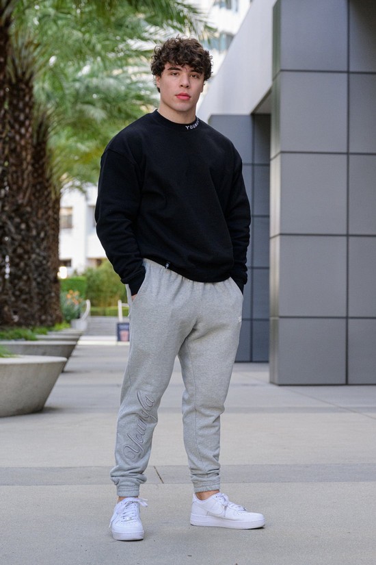 Youngla 245 Autograph Uomo Pantaloni Jogger Grigie | RC5218063