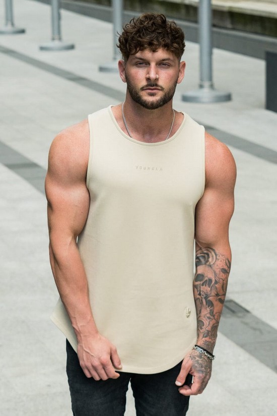 Youngla 301 Excellence Uomo Canotta Beige | JI9760835