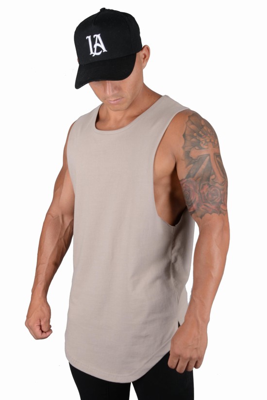 Youngla 308 Muscle Uomo Canotta Grigie | VC0735128