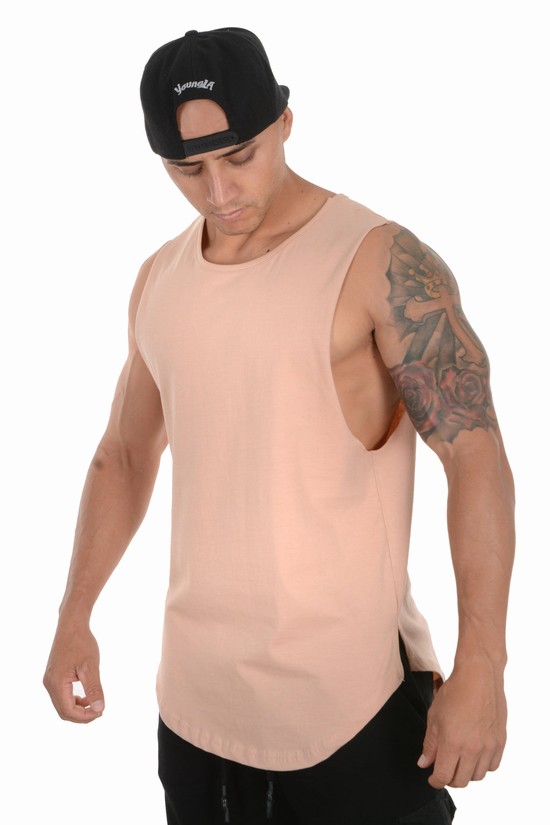 Youngla 308 Muscle Uomo Canotta Rosa | KA5302948