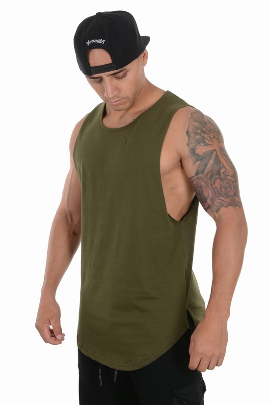 Youngla 308 Muscle Uomo Canotta Verdi | DR8932761