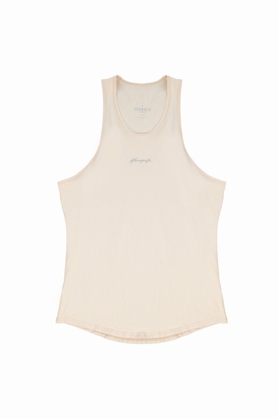 Youngla 309 Signature Uomo Canotta Beige | WL2615094