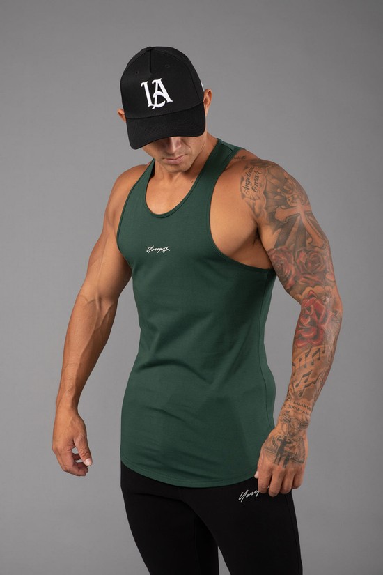 Youngla 309 Signature Uomo Canotta Verdi | OJ7820391