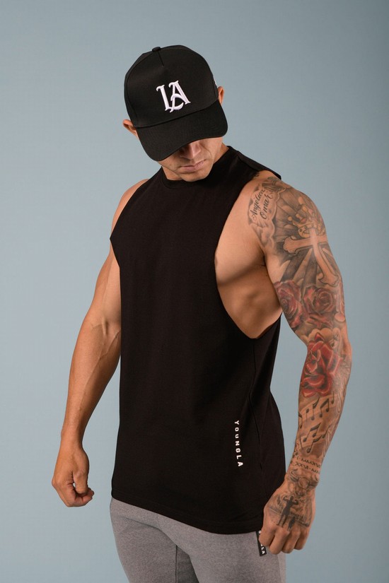 Youngla 317 Delt Uomo Canotta Nere | QX9540173