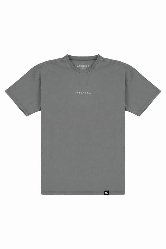 Youngla 401 Essential Jacked Uomo Camicie Grigie | RS7924083