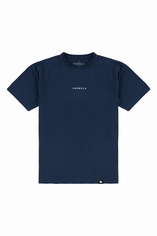 Youngla 401 Essential Jacked Uomo Camicie Blu Marino | TW3076928