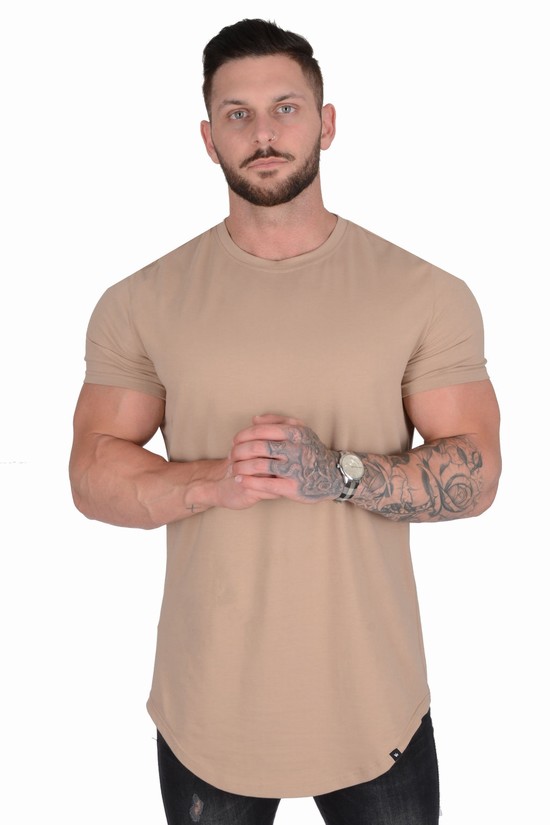 Youngla 402 Perfect Scallop Bottom Uomo Camicie Grigie | KT8723691