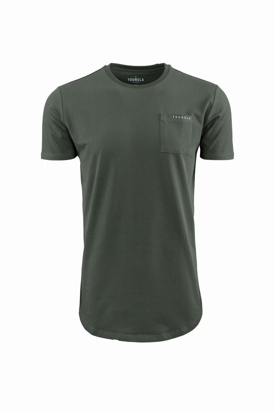 Youngla 406 Perfect Pocket Uomo Camicie Grigie | SO7312694