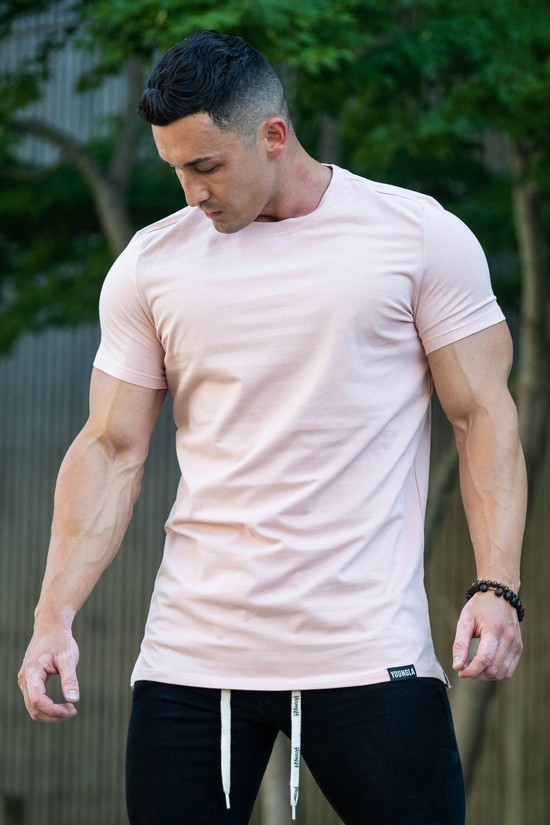 Youngla 411 Perfect Dritto Bottom Uomo Camicie Rosa | WS5218067