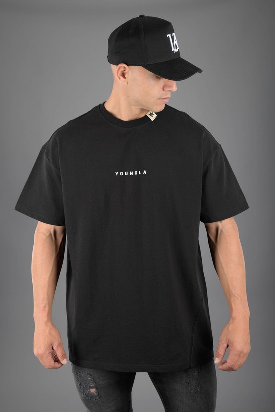 Youngla 413 Oversized Bloc Uomo Camicie Nere | FU4750861