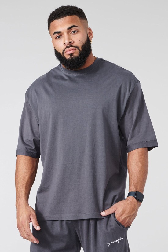 Youngla 415 Earthy Pump Cover Uomo Camicie Grigie | CT9804365