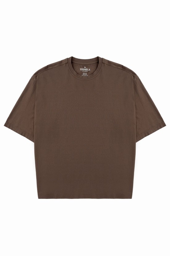 Youngla 415 Earthy Pump Cover Uomo Camicie Caffè | EA2678351
