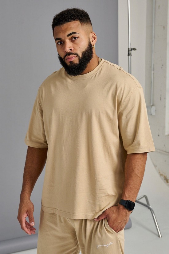 Youngla 415 Earthy Pump Cover Uomo Camicie Beige | ST7619235