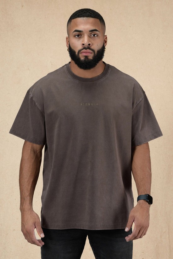 Youngla 420 Essential Oversized Uomo Camicie Grigie | QN5783149