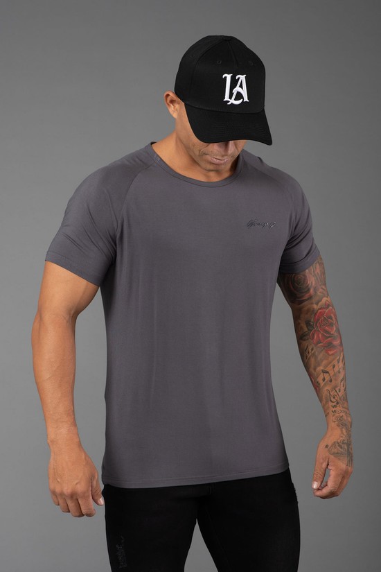 Youngla 422 Fitted Delt Uomo Camicie Grigie | CM2834176