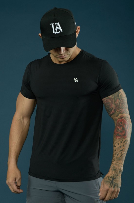 Youngla 423 Zephyr Compression Sleeve Uomo Camicie Nere | NO1634975