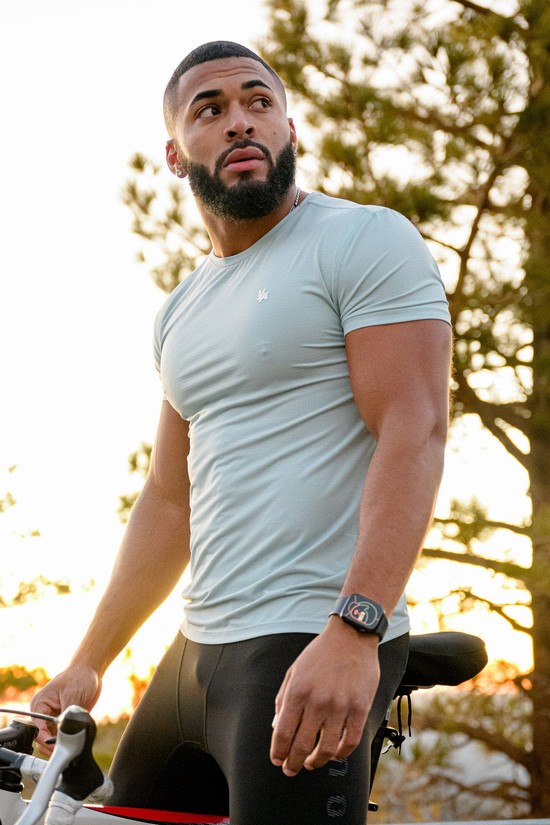 Youngla 423 Zephyr Compression Sleeve Uomo Camicie Grigie | SR7986153