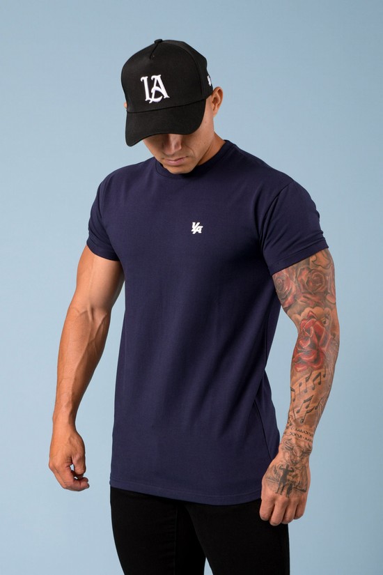Youngla 425 Rolled Cuff Dritto Bottom Uomo Camicie Blu | QN9312574