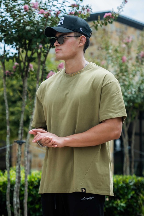 Youngla 429 Trademark Uomo Camicie Verdi | AY5690482