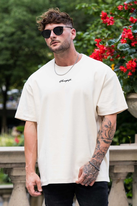 Youngla 430 Oversized Cloud Foam Uomo Camicie Bianche | PN1293560