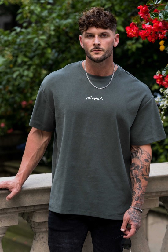 Youngla 430 Oversized Cloud Foam Uomo Camicie Grigie | QY5316240